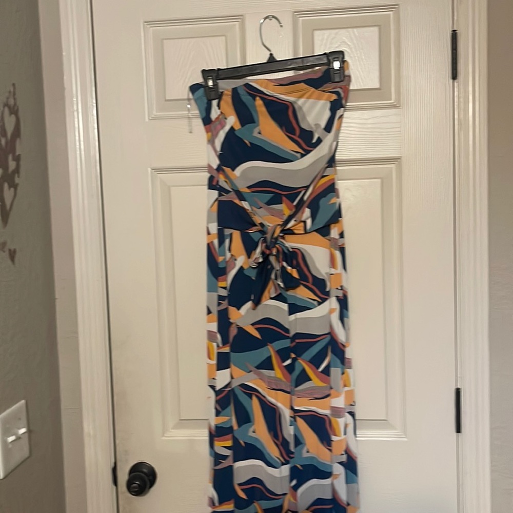 Multi colored sleeveless romper